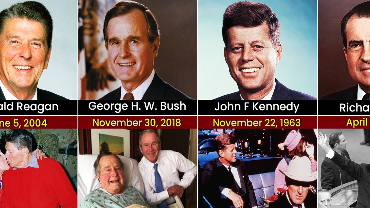 Last Photo of US Presidents Before They Died