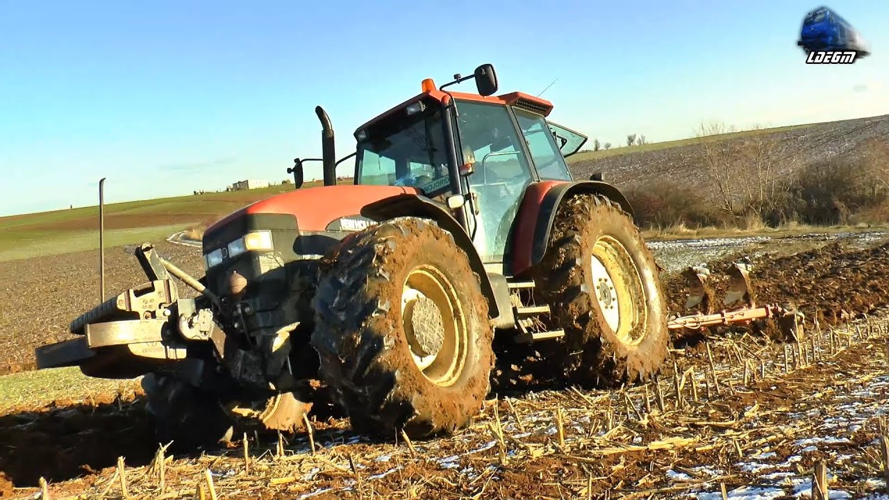 🚜💥 Winter Difficult Plowing 🚜 New Holland M135 Fiatagri Arătură Dificilă de Iarnă in Nojorid