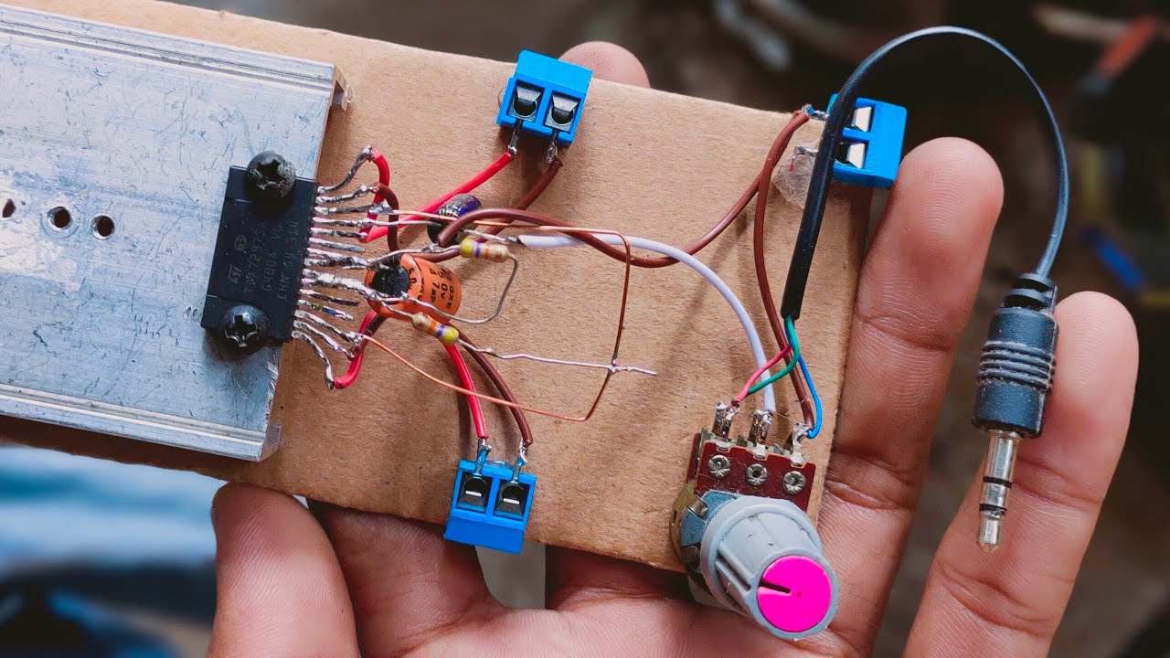 simple amplifier TDA7297 super Hifi stereo/how to make amplifier using TDA7297