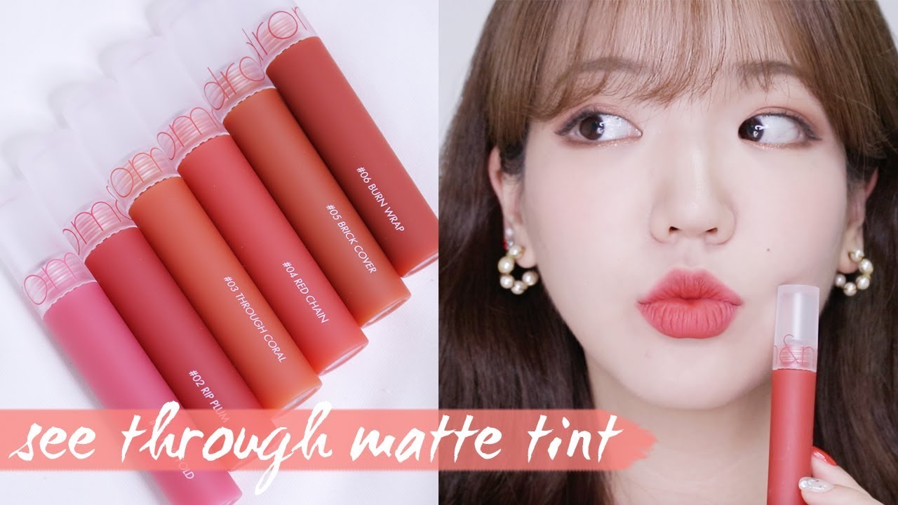 ROMAND See through Matte Tint FULL review ( vs. Zero Velvet tint)💄
