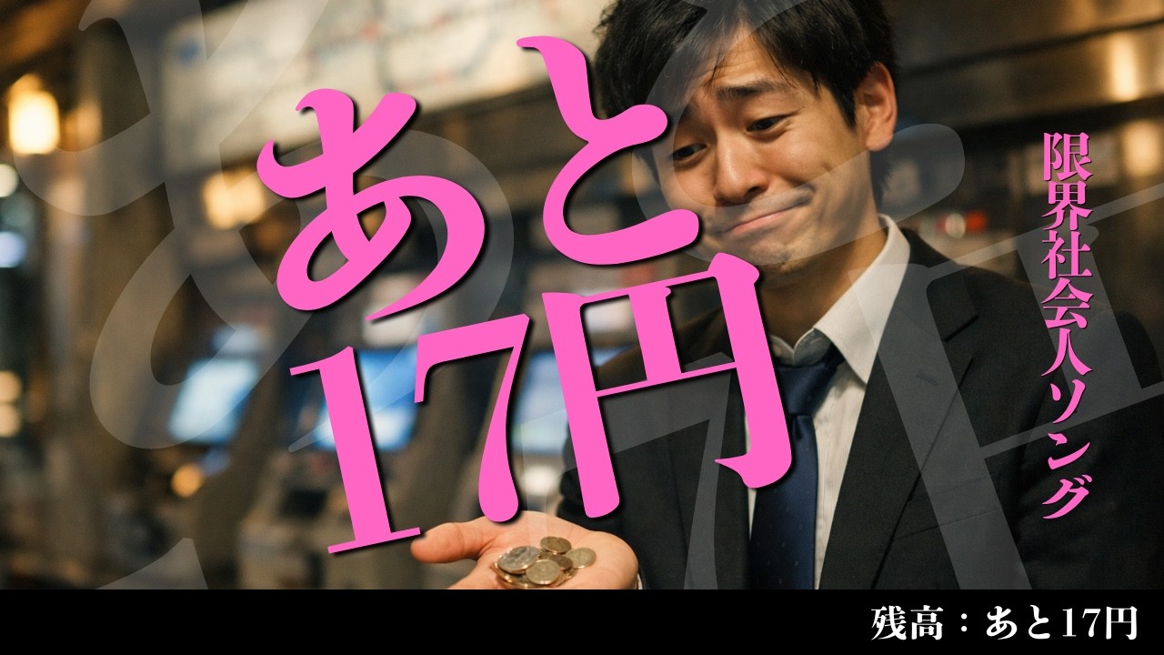 残高：あと17円｜疲れたサラリーマンの帰り道