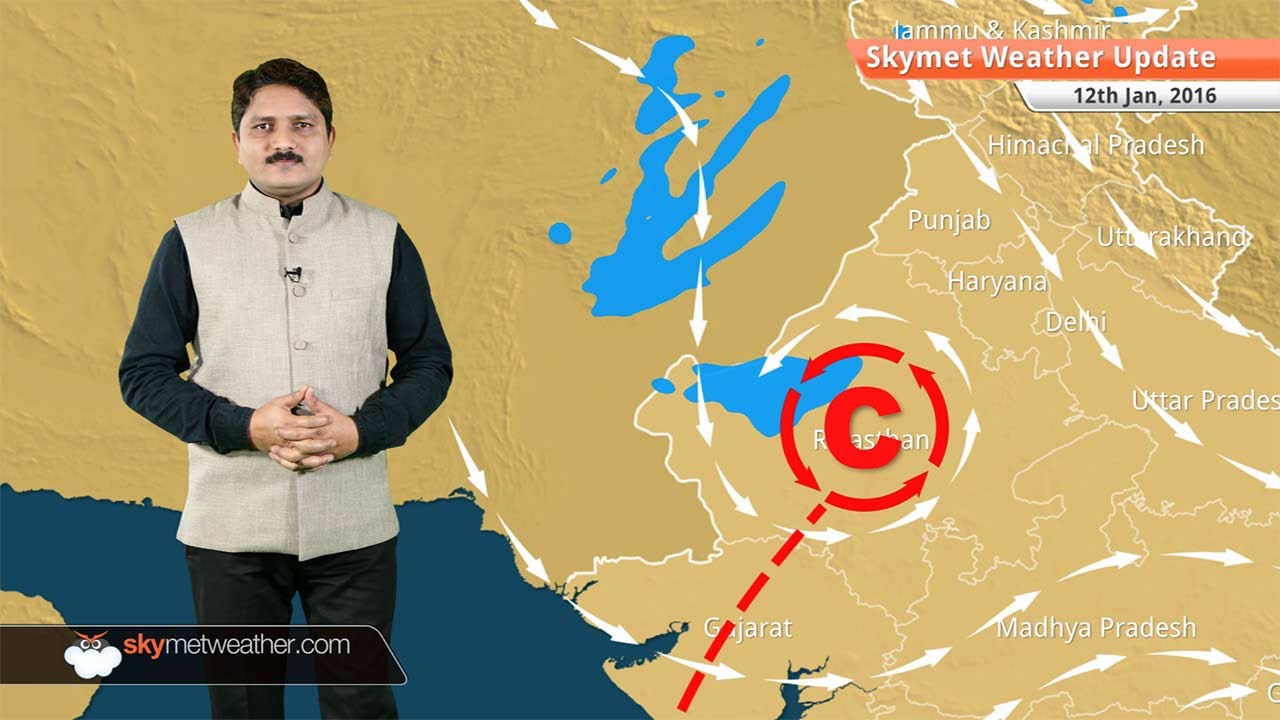 Weather Forecast for January 12: Snowfall over hills of Jammu Kashmir, fog may increase in Delhi