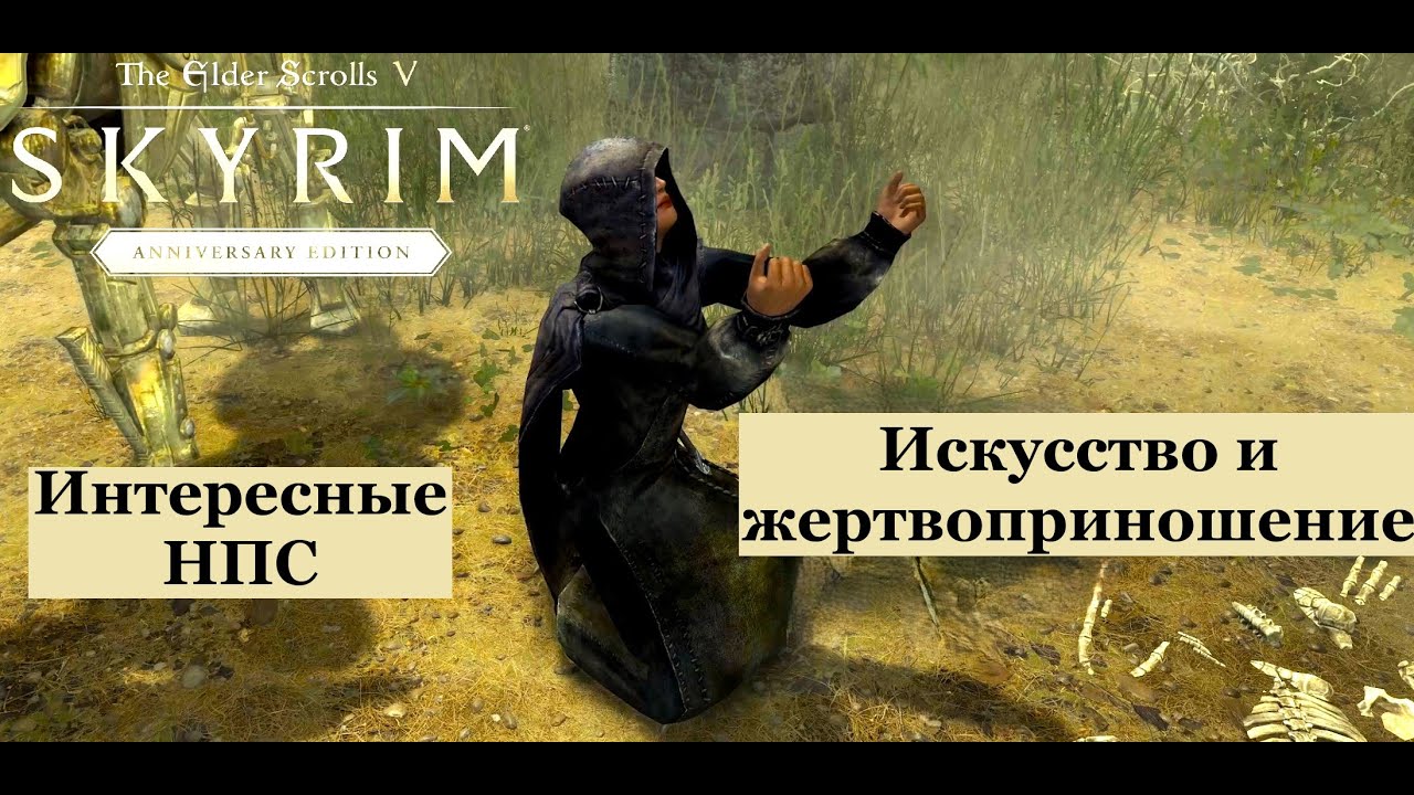 TES V: Skyrim Anniversary Edition #59  Интересные НПС  Искусство и жертвоприношение.