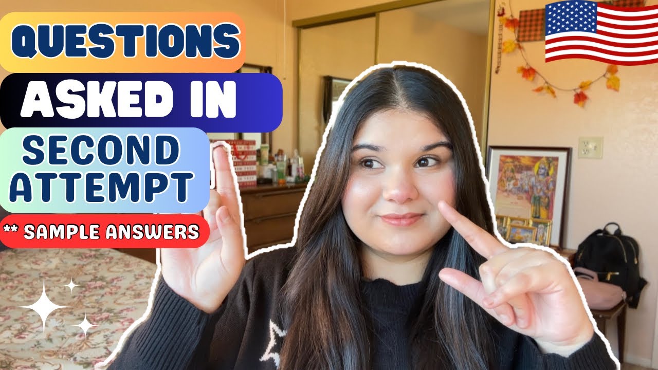 4 Important Questions Asked in Second attempt *SAMPLE ANSWERS #f1visainterview #usavisa #studentvisa