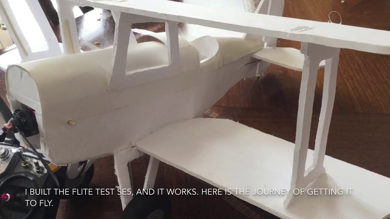 My Flite Test Rc SE-5 Biplane!!!