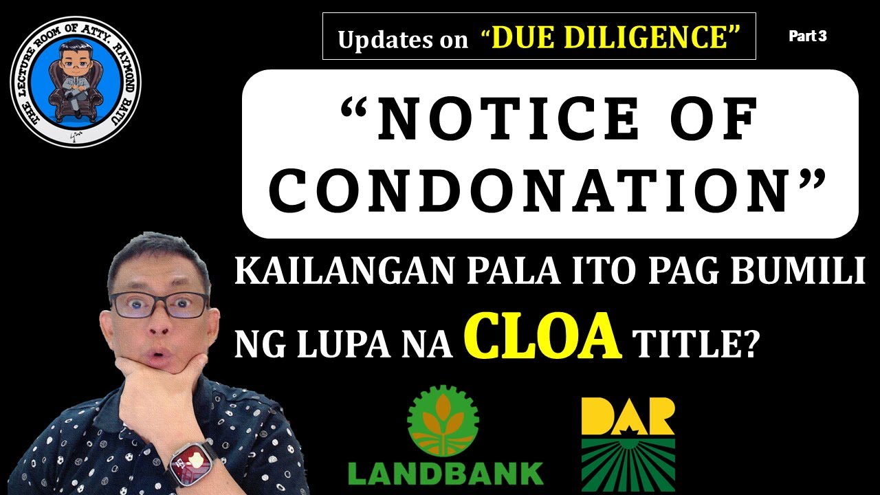 Kasali ito pati DAR clearance