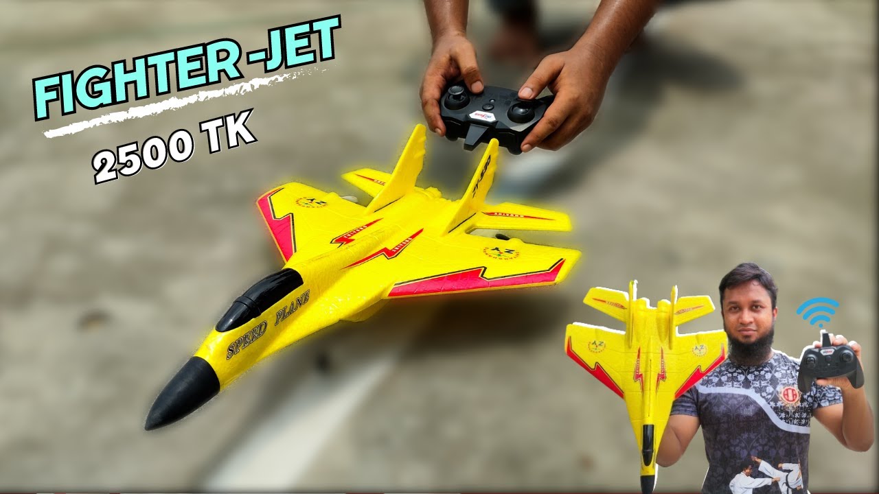 RC Plane, RC Fighter Jet, ZY-530 Pro (Yellow) Unboxing & Testing, Ashik EEE