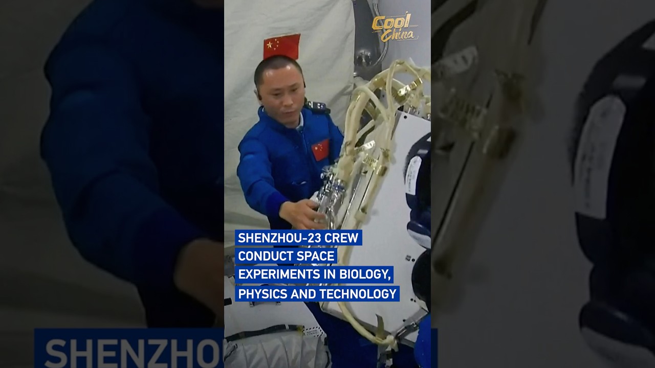 Shenzhou-23 crew conduct space experiments in biology, physics and technology #coolchina