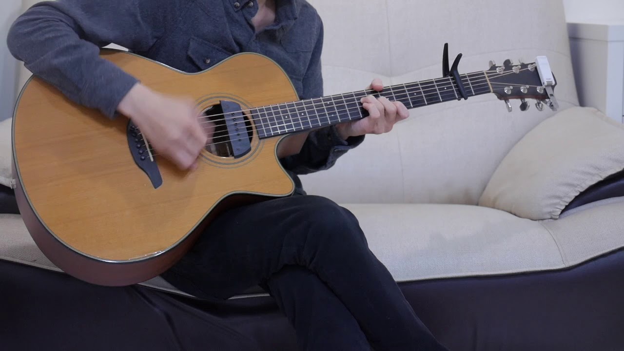 小潘潘、小峰峰 - 學貓叫 (acoustic guitar solo)