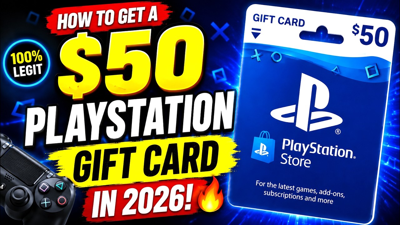 🎁How to Get a $50 PlayStation Gift Card in 2026 | Complete Guide