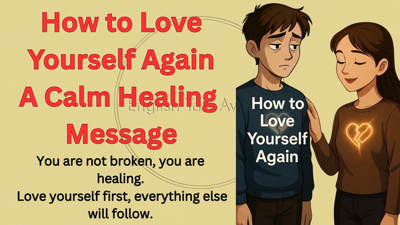 How to Love Yourself Again | A Calm Healing Message | English Talk Avenue