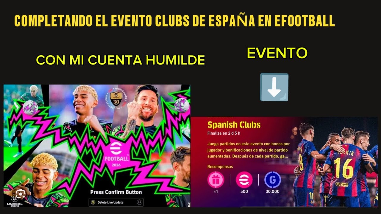 COMPLETANDO EL EVENTO DE CLUBS DE ESPAÑA CON MI CUENTA HUMILDE PT1