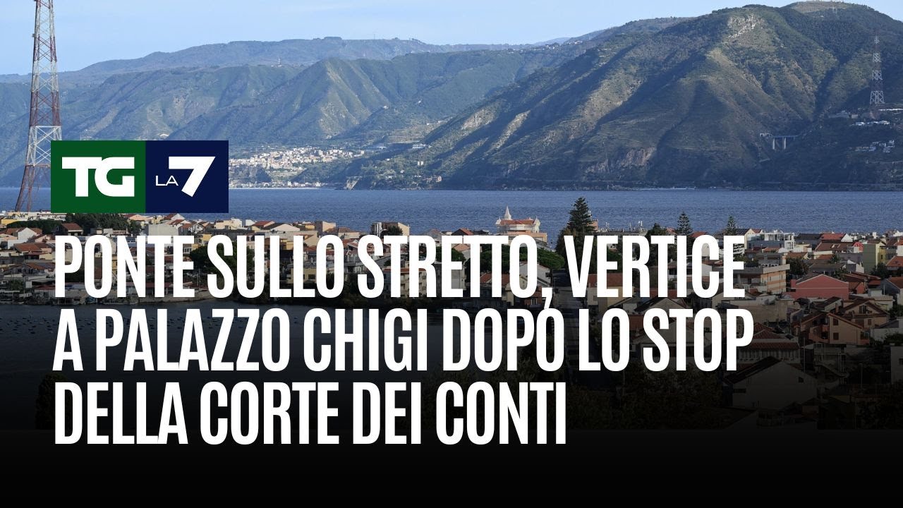 Ponte sullo Stretto, vertice a Palazzo Chigi dopo lo stop della Corte dei Conti