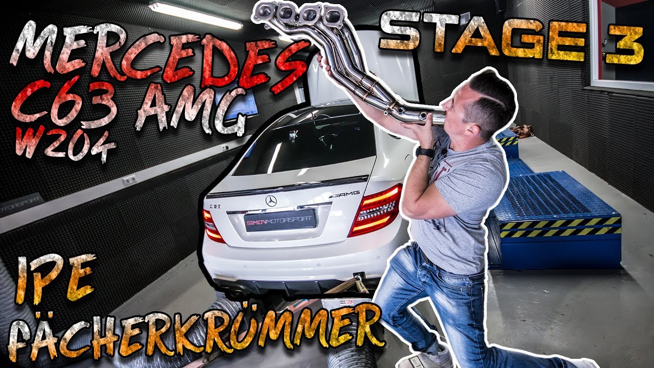 Mercedes C63 AMG W204 | Stage 3 + IPE Fächerkrümmer + Probefahrt | SimonMotorSport | #410