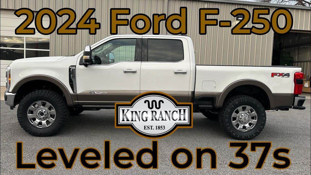 Ford F-250 King Ranch 2024 года, 2,5 дюйма, выровненный на 37-х дисках — CUSTOM Covert Edition