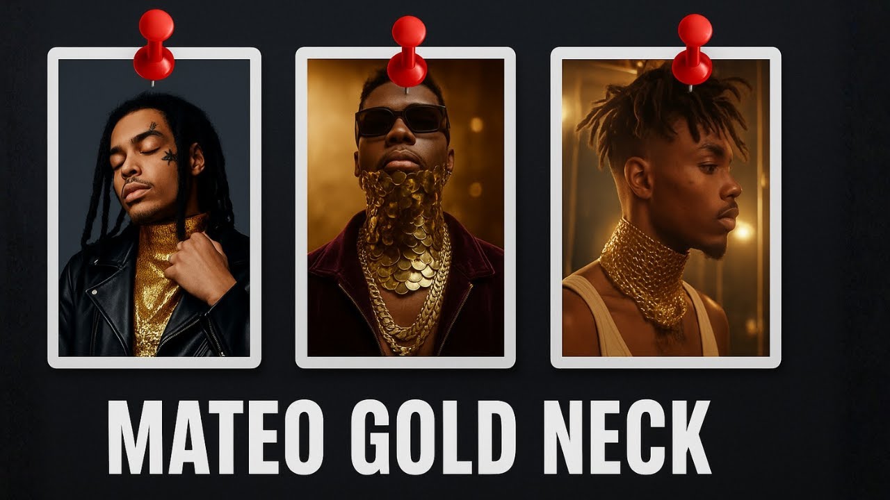 Matteo&rsquo;s Viral Gold Neck: Fashion or Magic? MC Mateo Gold Skin Reality!