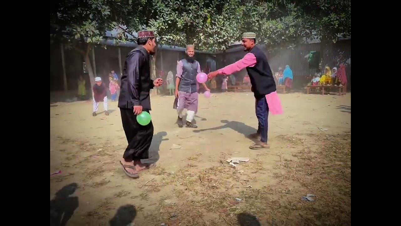 না দেখলেই Miss মাদরাসার  শিক্ষকদের বেলুন ফাটানো খেলা 