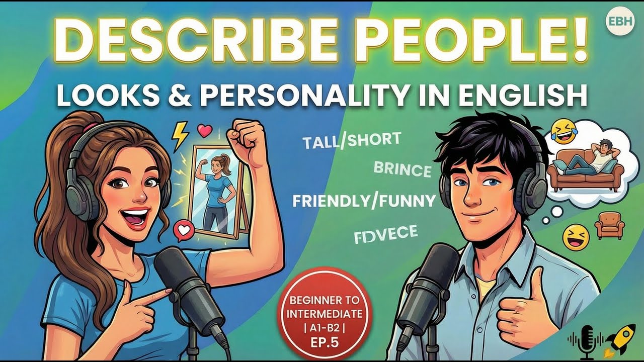 How to Describe People: Looks & Personality in English | English Boost Hub Ep.5