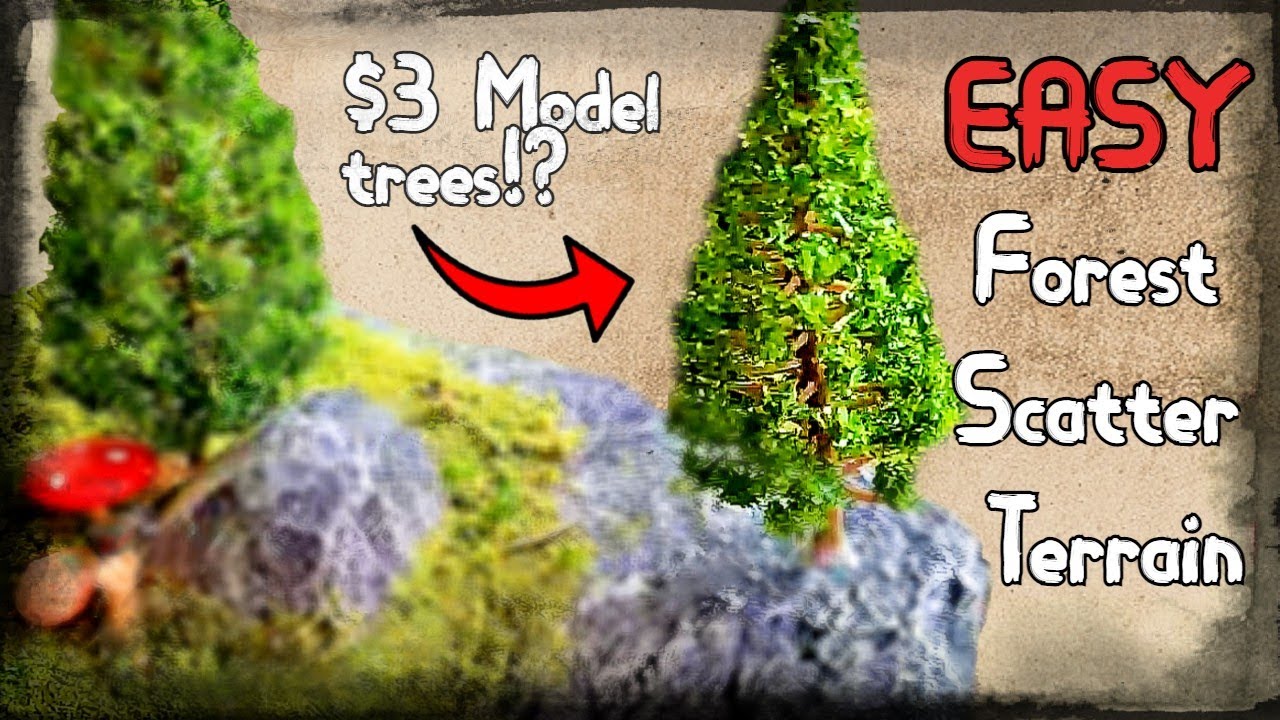 How to make forest terrain | MODULAR terrain for wargaming, D&D and Dioramas on a budget.