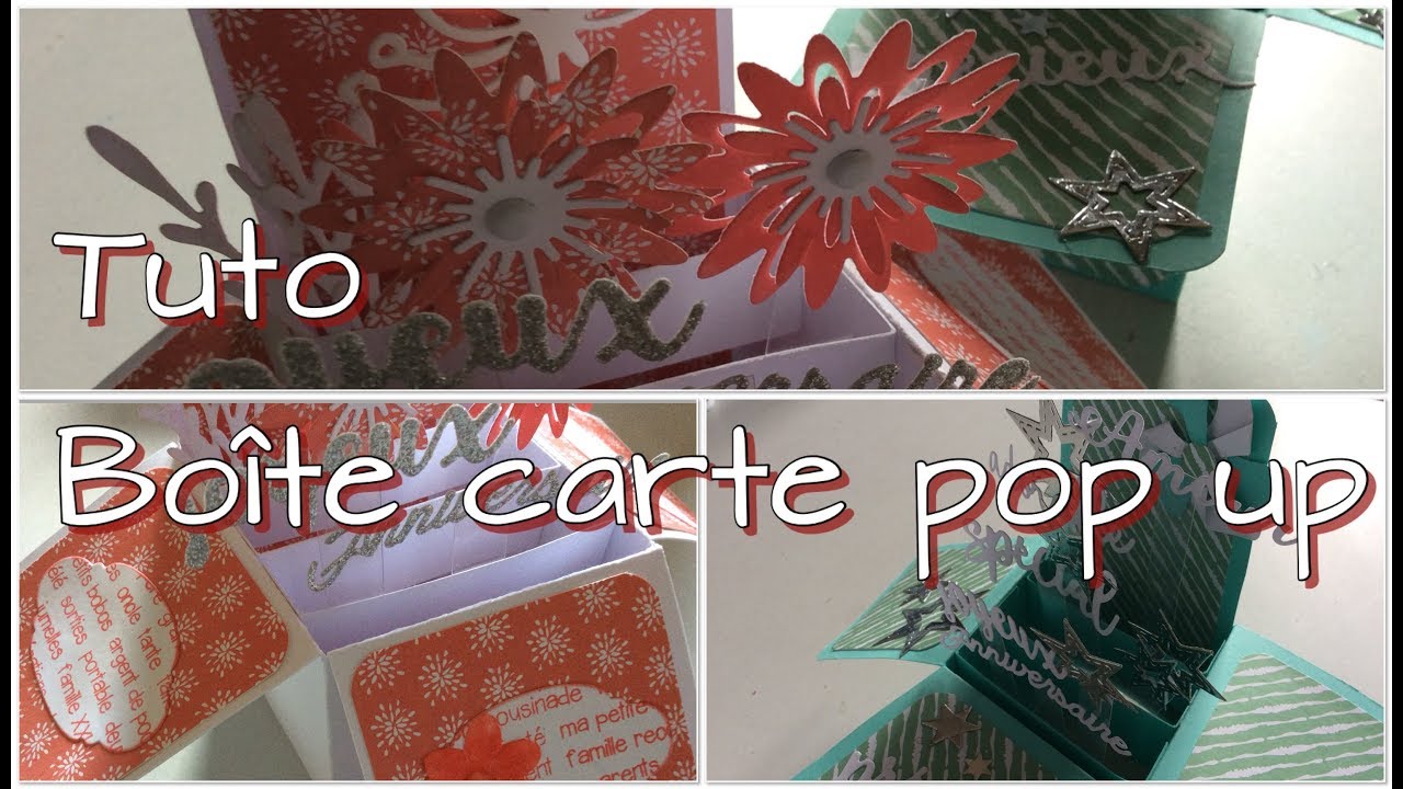 Isabel Scrap  Tuto carte boite pop up #010