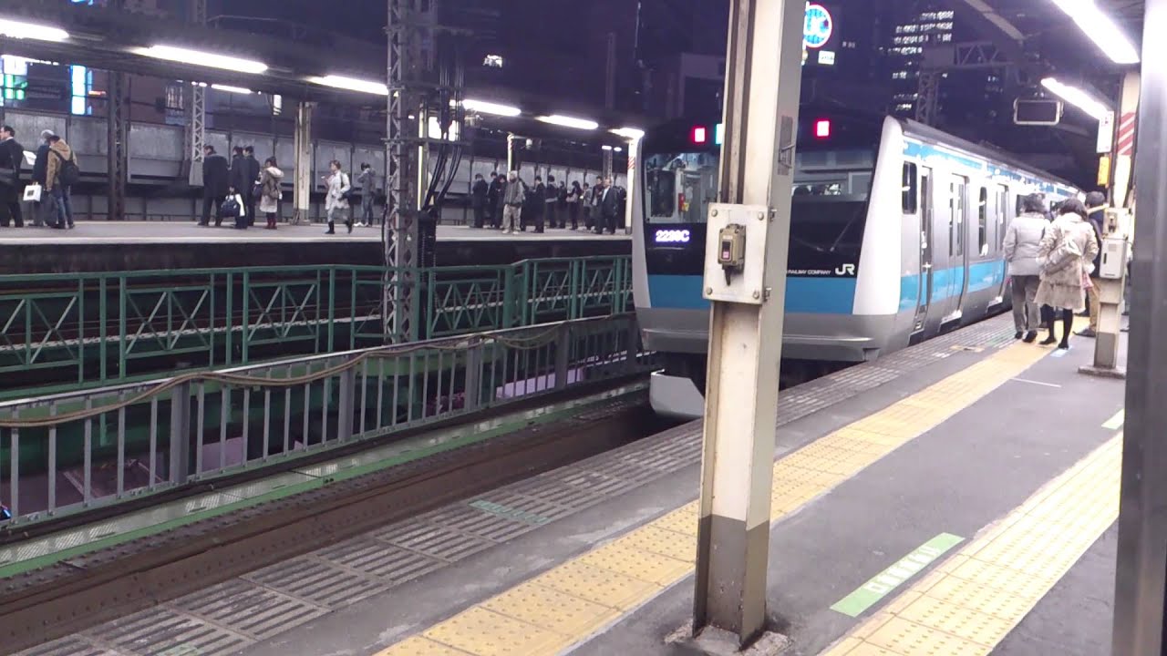 山手線 E231系500番台 外回り車窓 東京～浜松町 京浜東北線と並走する