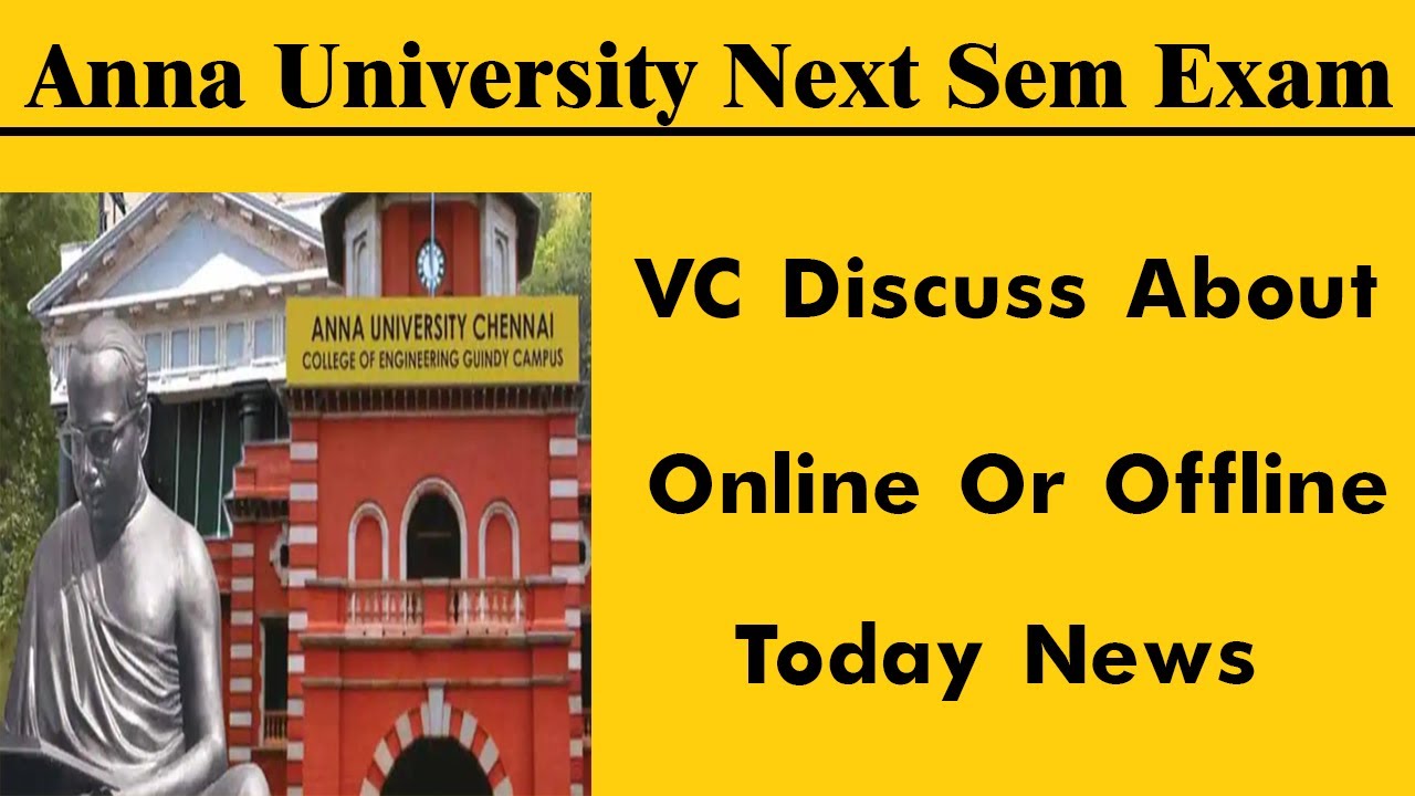 Anna University Next Semester Exam Online Or Offline | Today News | Mr padhu
