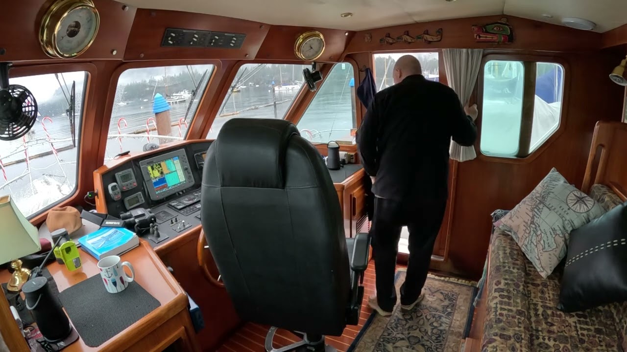 Departing marina heading to Genoa Bay in a North Pacific Yachts 42