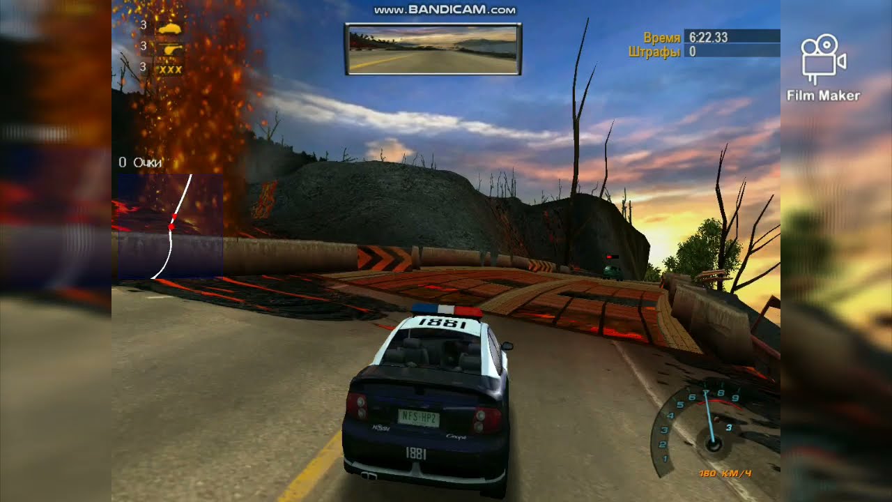 NEED FOR SPEED Hot Pursuit 2 Gameplay from police car