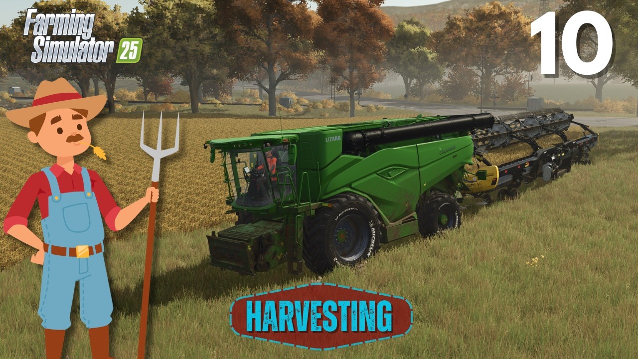 FARMING SIMULATOR 25 Gameplay Walkthrough - Riverbend Springs - SE1 EP10 - Harvesting!