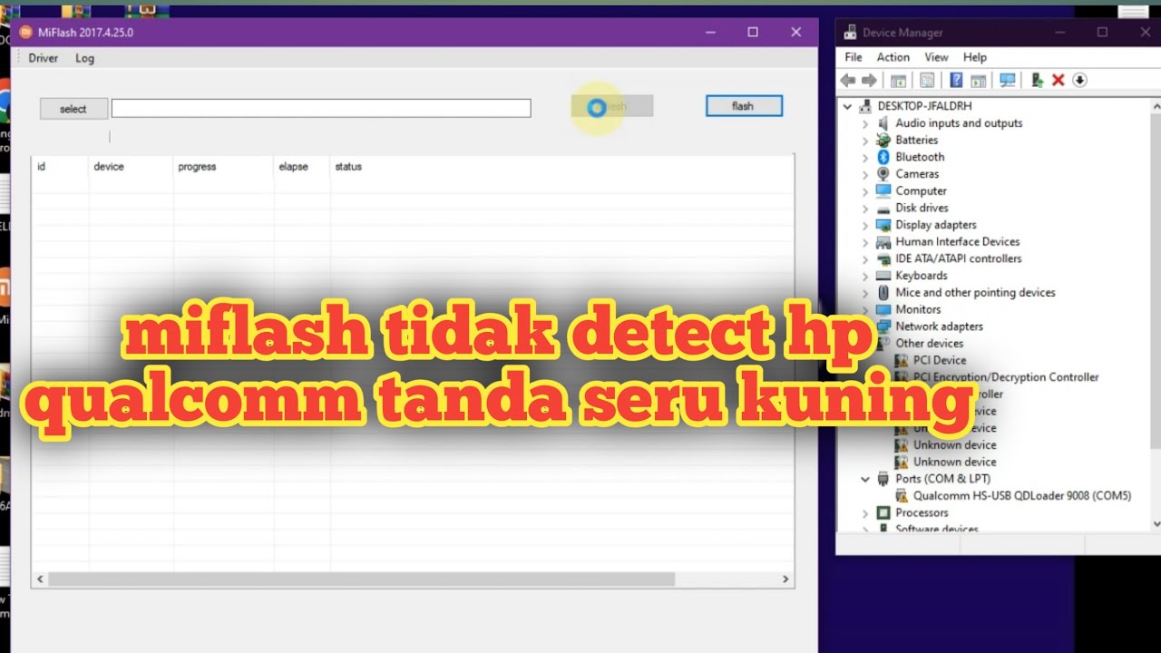 cara memperbaiki hp xiaomi tidak terdeteksi di miflash