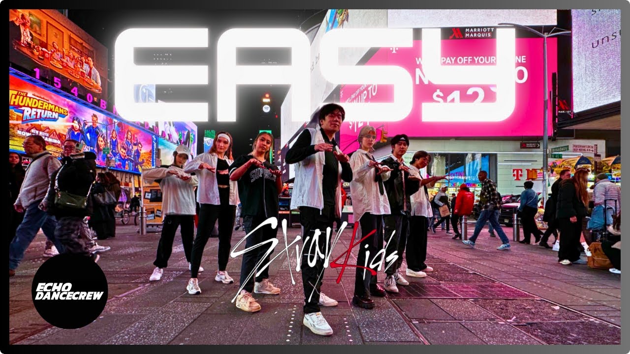 [4k] [KPOP in PUBLIC NYC] 'Stray Kids - EASY' | DANCE COVER by Echo Dance Crew NYC
