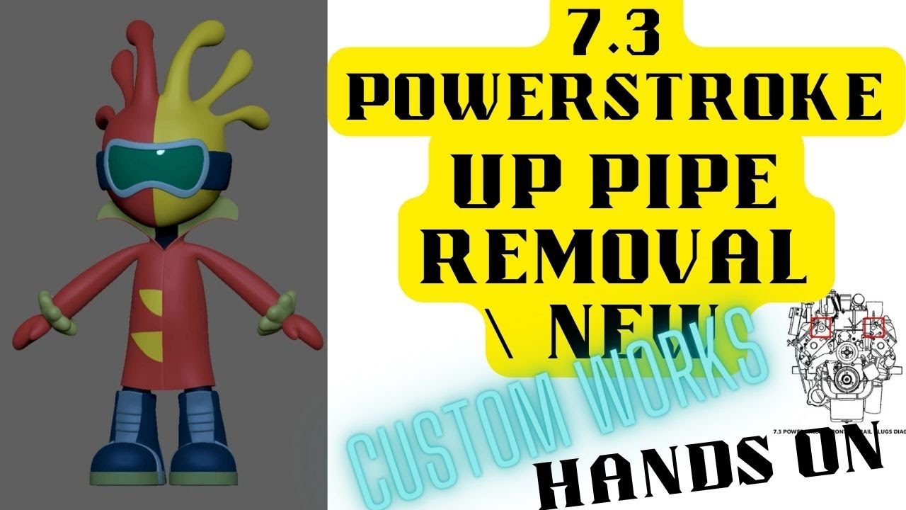 7.3 СНЯТИЕ/УСТАНОВКА ТРУБЫ POWERSTROKE UP 🛻🎥🟢🟡🔴🟢