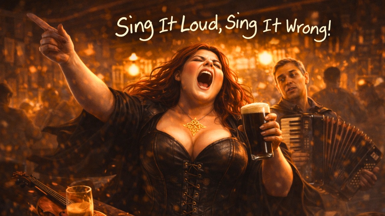 Sing It Loud, Sing It Wrong (Irish Pub Anthem) | Accordion + Fiddle + Crowd Chorus | 132 BPM