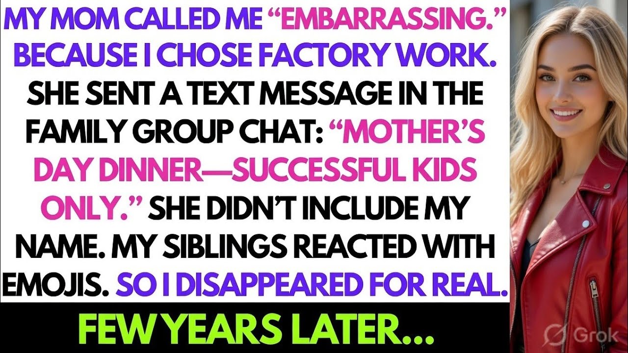 They Called Me “Embarrassing” for Working in a Factory… Years Later I Shocked Everyone 😳