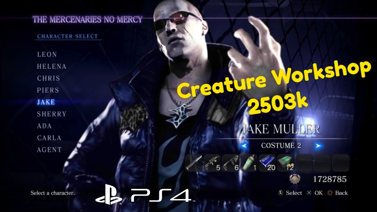 RE6 The Mercenaries No Mercy - Jake (Creature Workshop)  2503k