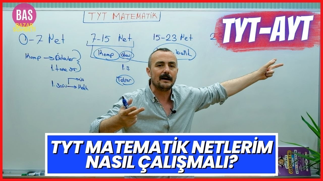TYT Matematik Nasıl Çalışılmalı? Netler Nasıl Artar?  Bazar Sohbeti