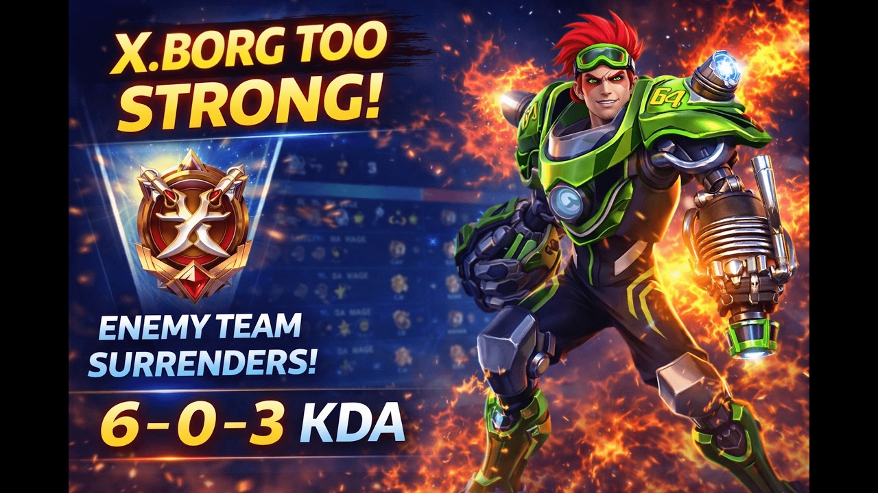 0 Death X.Borg Gameplay 😈 Enemy Team Conceded! | MLBB