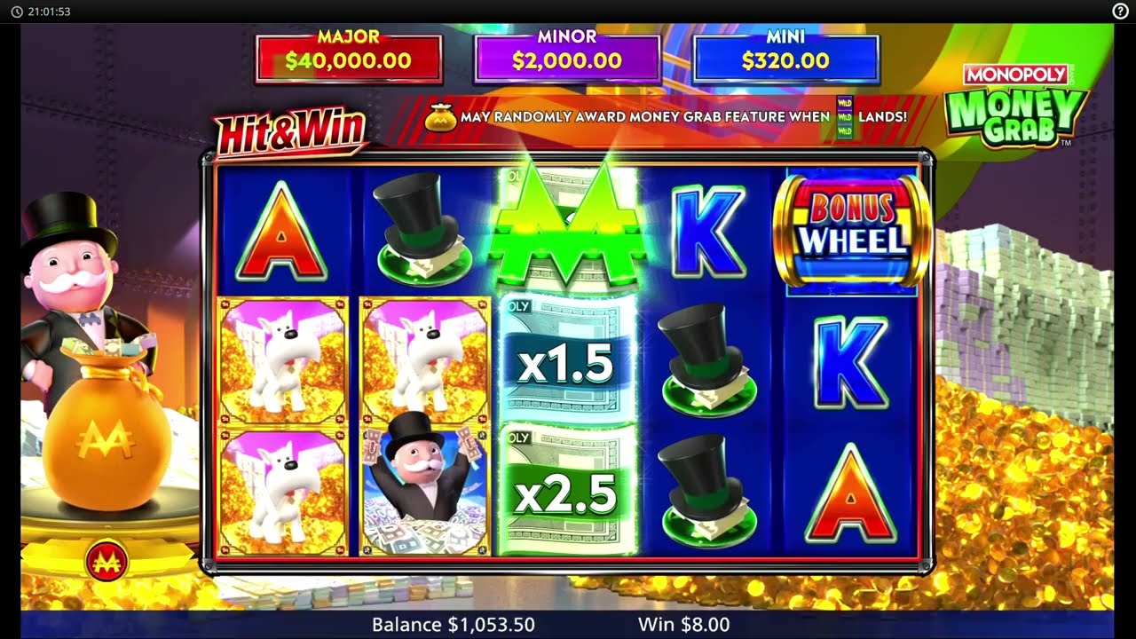 Monopoly Money Grab (Light and Wonder) 🌟 SLOT REVIEW & DEMO PLAY 😎