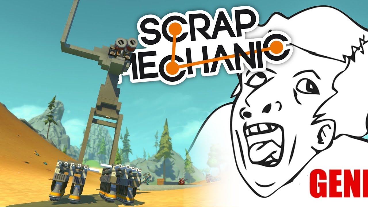 PRO VS NOOB - DWÓCH GENIUSZY ZBUDOWAŁO ROBOTA! - SCRAP MECHANICS Z FLOTHAREM!