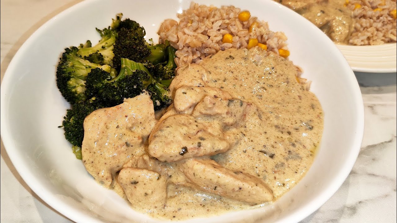 Pollo en Crema de Cilantro 