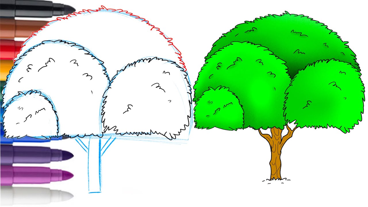 Comment apprendre à dessiner un arbre étape par étape facilement