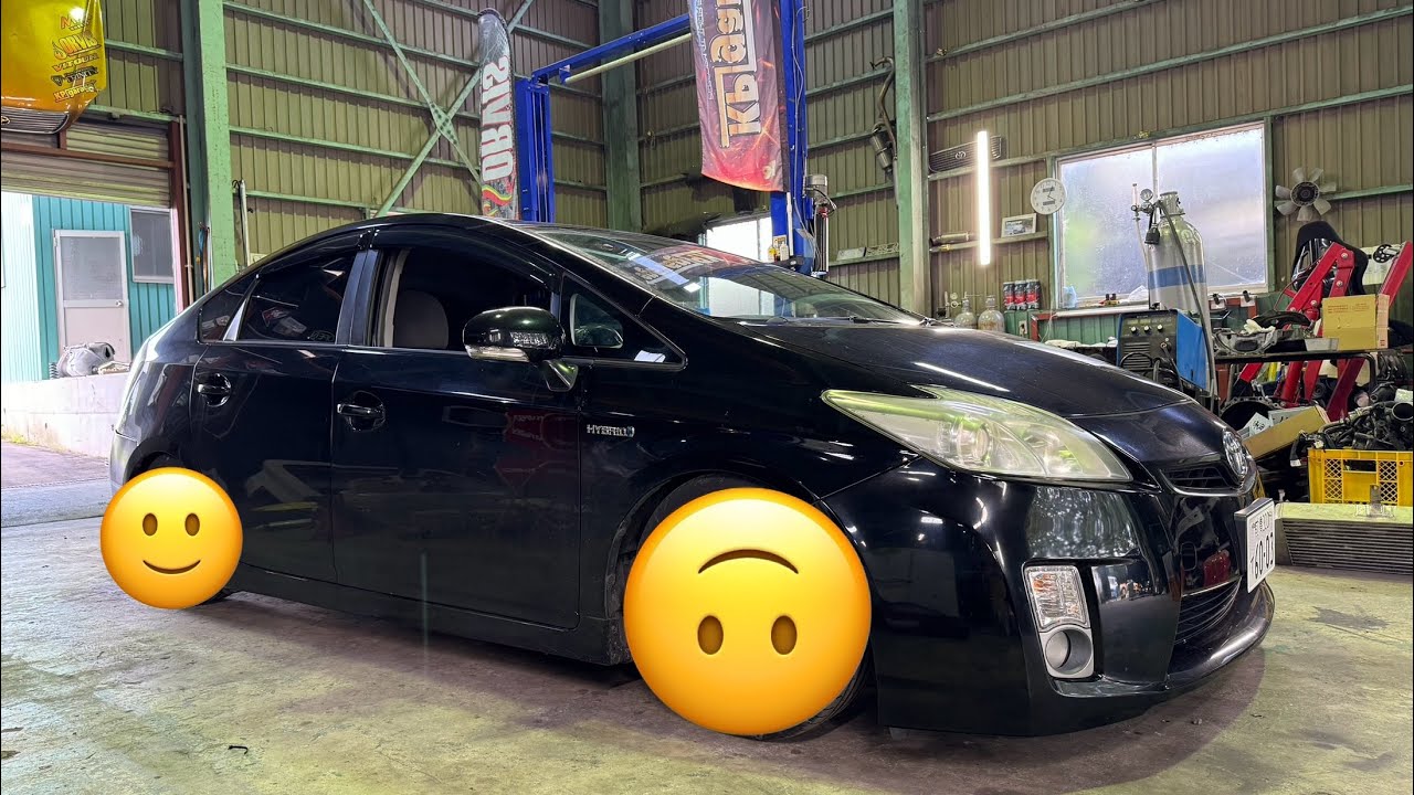 30プリウスに外車のホイールを履かす