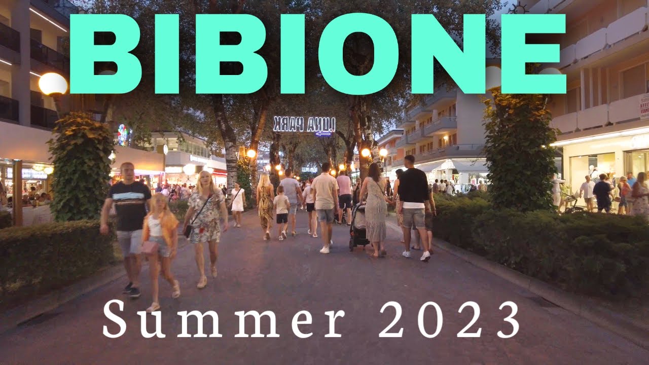 Bibione Italy | Evening Walking Tour 4K UHD