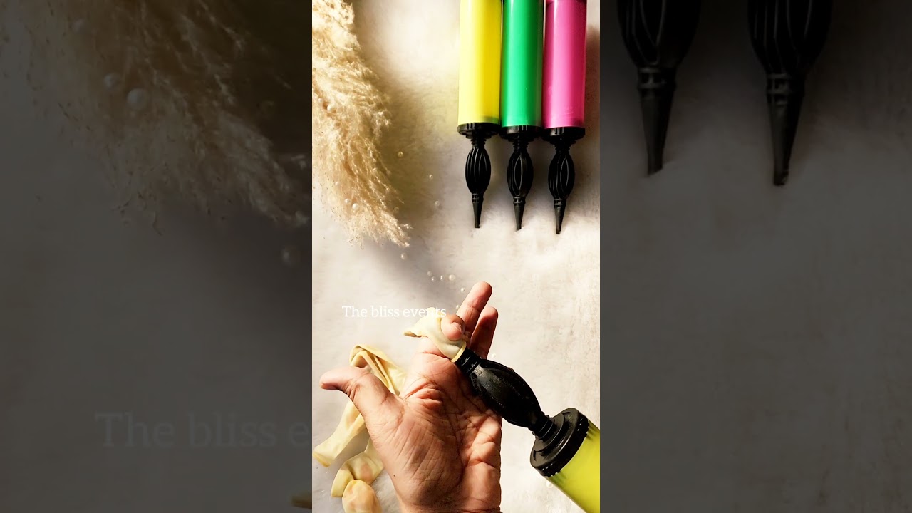 how to use a manual balloon pump / blowing a balloon #balloons  #balloonbasics #bigginerballoon