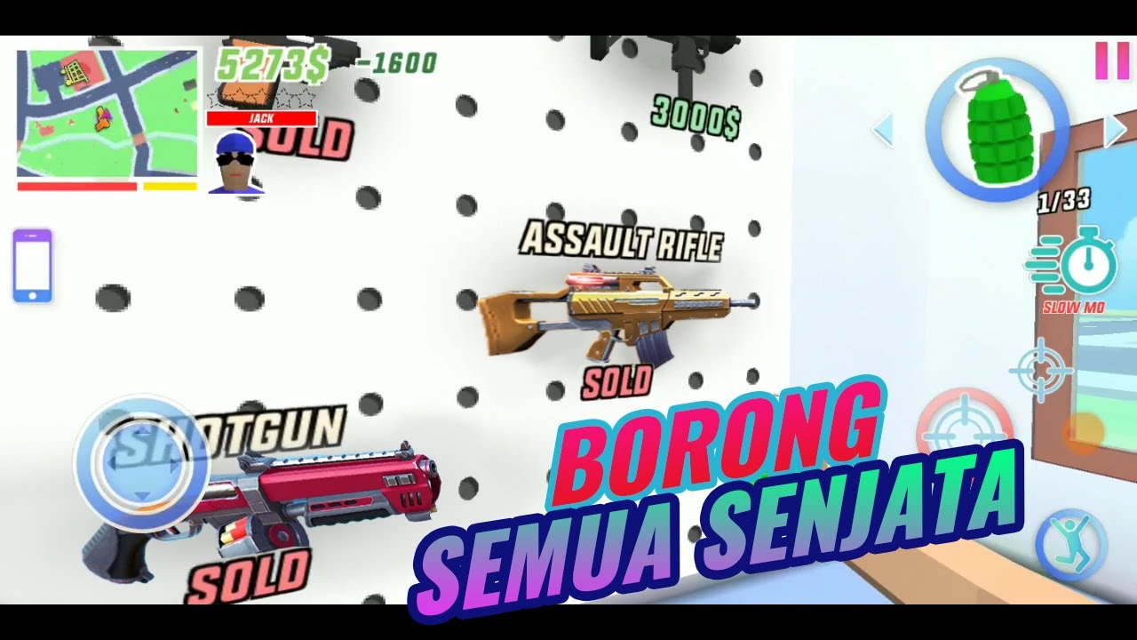 Bang Jack Beli Semua Senjata | Dude Theft Wars