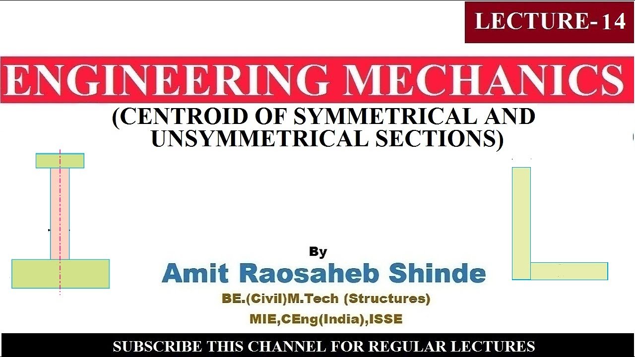 #CENTROID OF SYMMETRICAL AND UNSYMMETRICAL SECTIONS