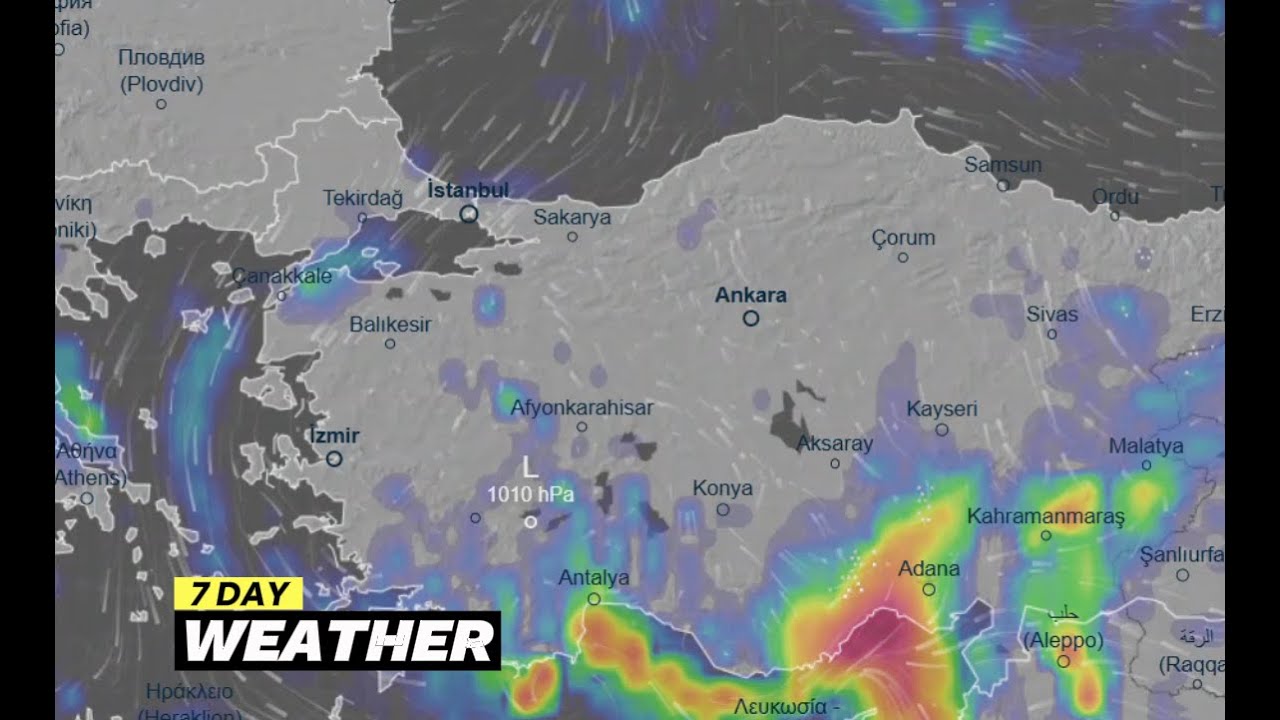 Greece & Turkey Weather | ECMWF Model December 19, 2025 | Rain And Storms