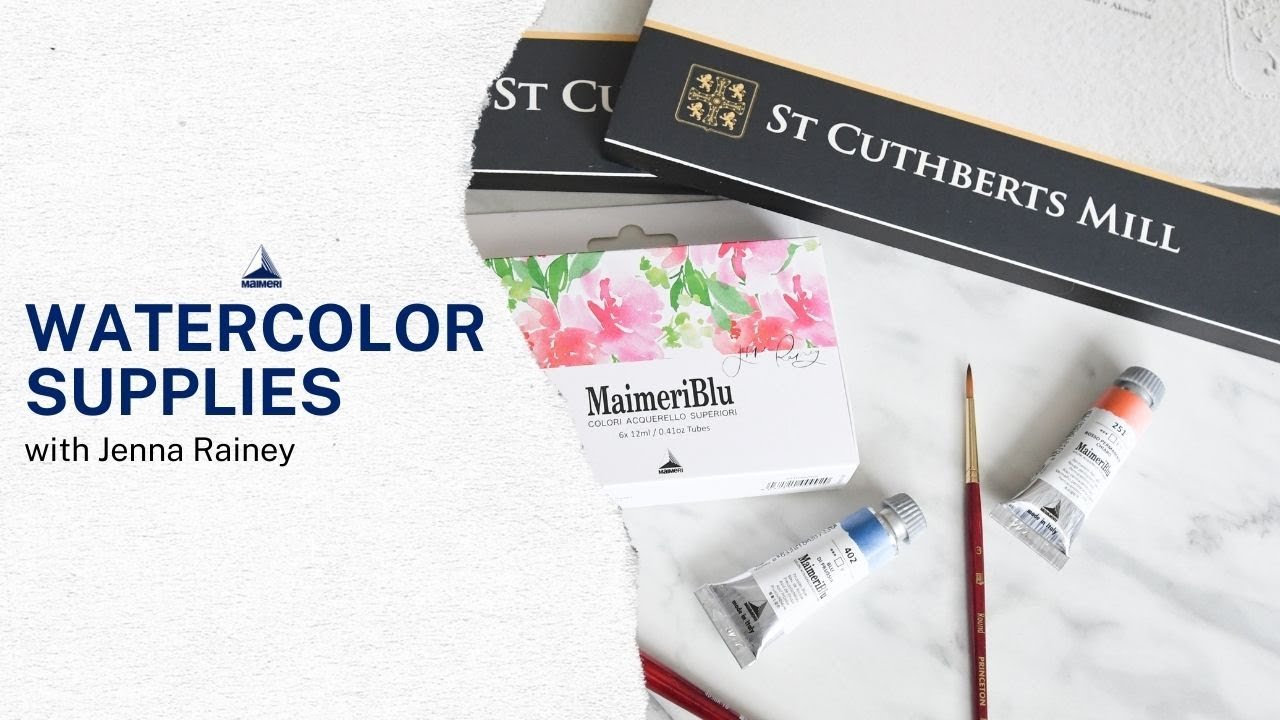 Watercolor Supplies with Jenna Rainey