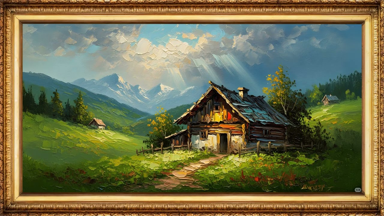 4K TV Wallpaper Art Display | Nature Framed - Calm Gallery Screen (Pomodoro Focus Timer)