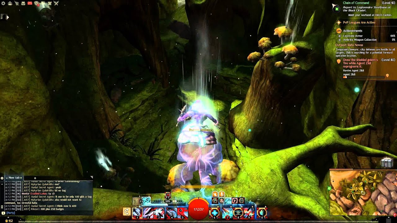 Guild Wars 2 Mushroom Spore Cloud HP + Mastery Point + Vista in TD